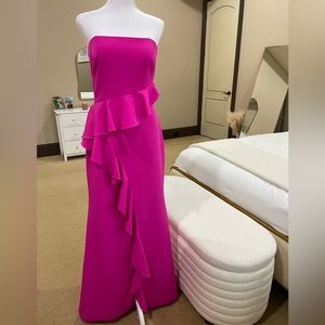 Vince Camuto Fuchsia Strapless Dress (Size 6)